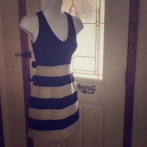 Black and white dinner party dress
